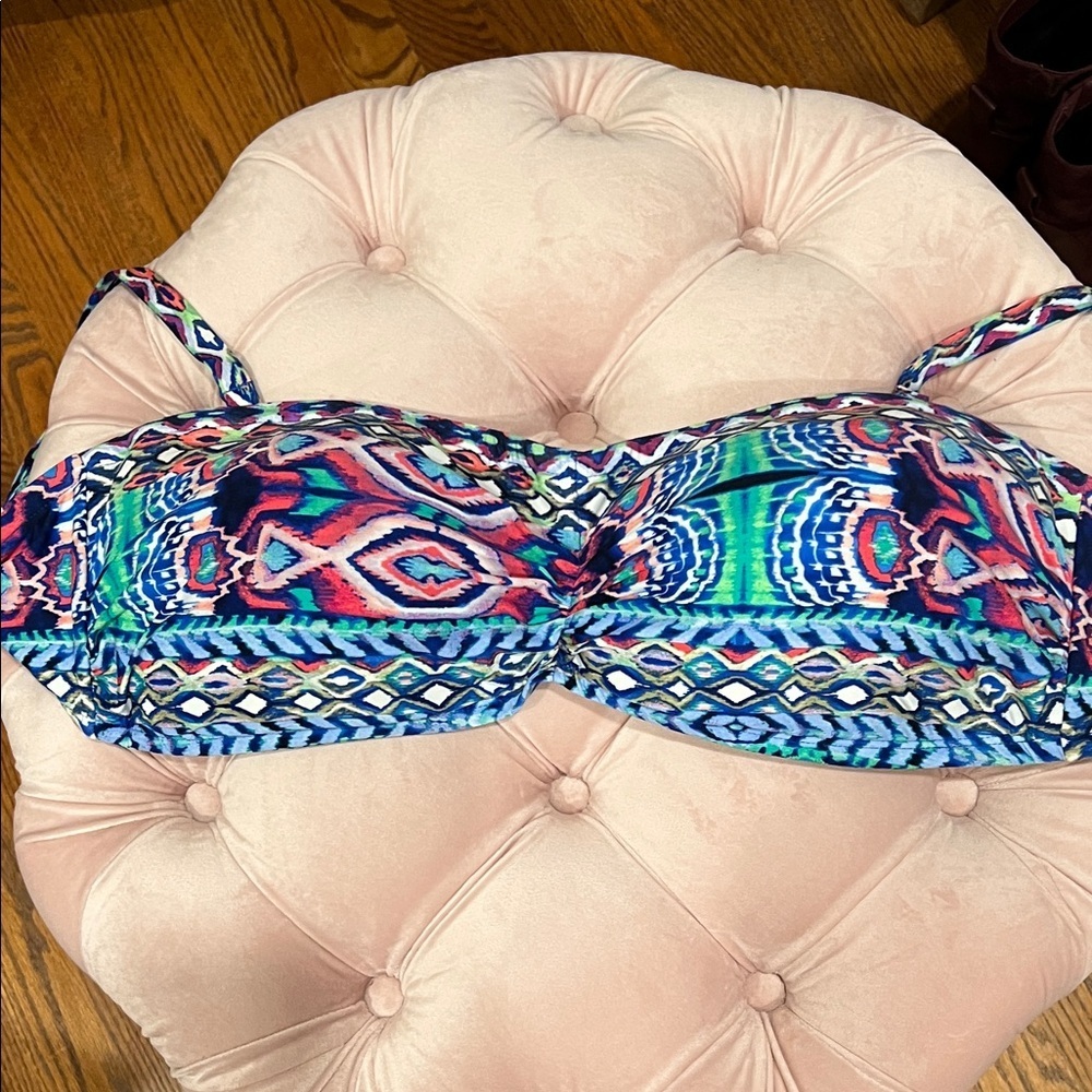 La Blanca Multicolor Patterned Bikini, Bottom 10, top 38D, NWOT - Picture 4 of 9